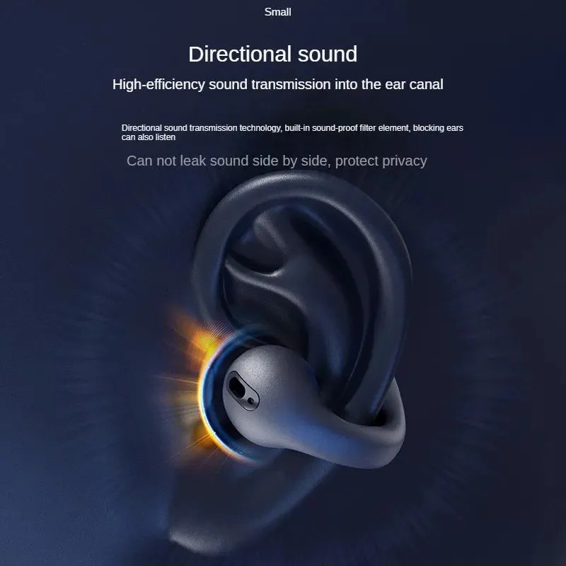 Tai nghe dẫn truyền xương tws mới, tai nghe nhét tai bluetooth không dây, âm thanh nổi thiết kế kẹp tai, tai nghe thể thao có micrô