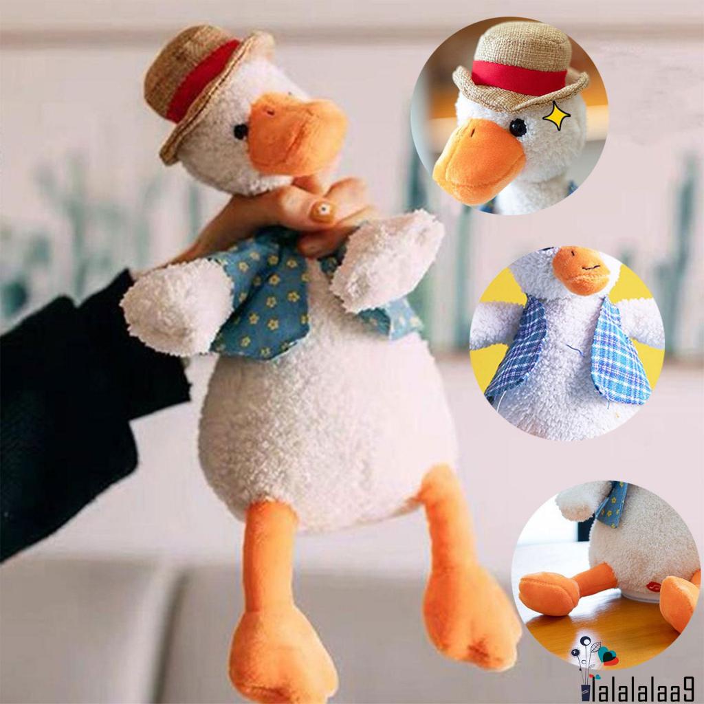 La-belectric Đồ Chơi Búp Bê Vịt Biết Nói Bằng Giọng Nói Nhung Sống Động Trang Trí Búp Bê