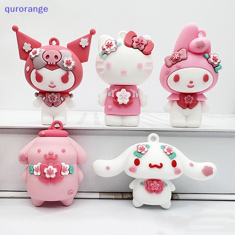 Qurange sanrio doll mặt dây chuyền kuromi cinnamoroll hello kitty my melody phim hoạt hình đồ chơi anime mặt dây chuyền dễ thương búp bê vòng chìa khóa ô tô quà tặng cô gái & trẻ em ror