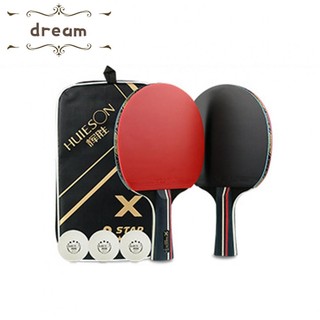 Table Tennis Bat Indoor Games Long Handle Paddles Pingpong Bat Set With Bag