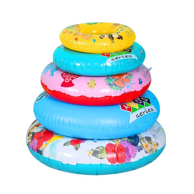 Phao Bơi Cho Bé, Phao Tập Bơi Hình Tròn Cho Trẻ Em Và Người Lớn 44 - 54 - 64  - 74 - 84cm - Chất Liệu Nhựa PVC Cao Cấp