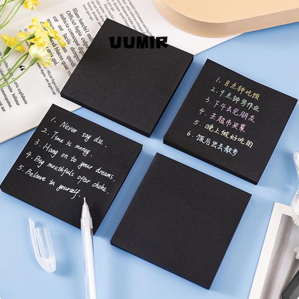 UUMIR 4 túi 200 tờ chỉ mục memo pad hình vuông đồ dùng học tập văn phòng phẩm đã đăng nó dính ​Thai