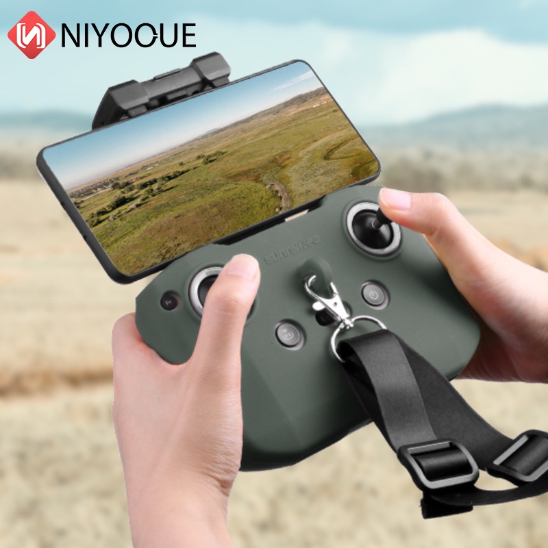 Vỏ bảo vệ silicon mềm cho bộ điều khiển từ xa mavic air 2 nắp bảo vệ có dây đeo cho dji mavic 3pro / mini 3 / pro