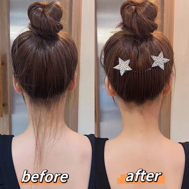 Lược Cài Tóc Hình Ngôi Sao Đính Đá Thời Trang Hàn Quốc