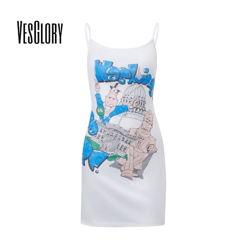 Đầm nữ mini VESGLORY thời trang 2023