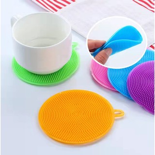 [HCM] Set 10  Miếng rửa chén dĩa bằng silicone chất lượng cao tiện lợi-Chamara