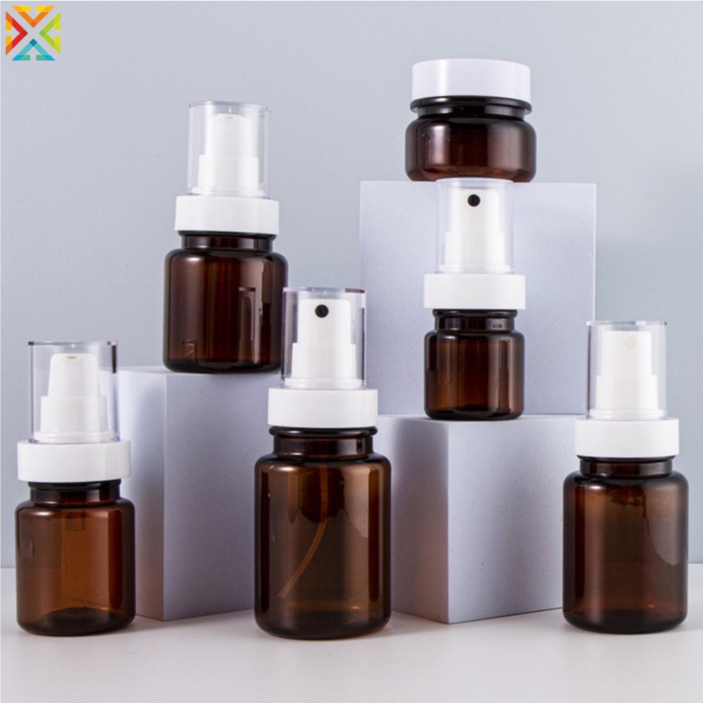 Chai lotion màu nâu chai sữa tinh chất màu nâu chai xịt trang điểm fine mist