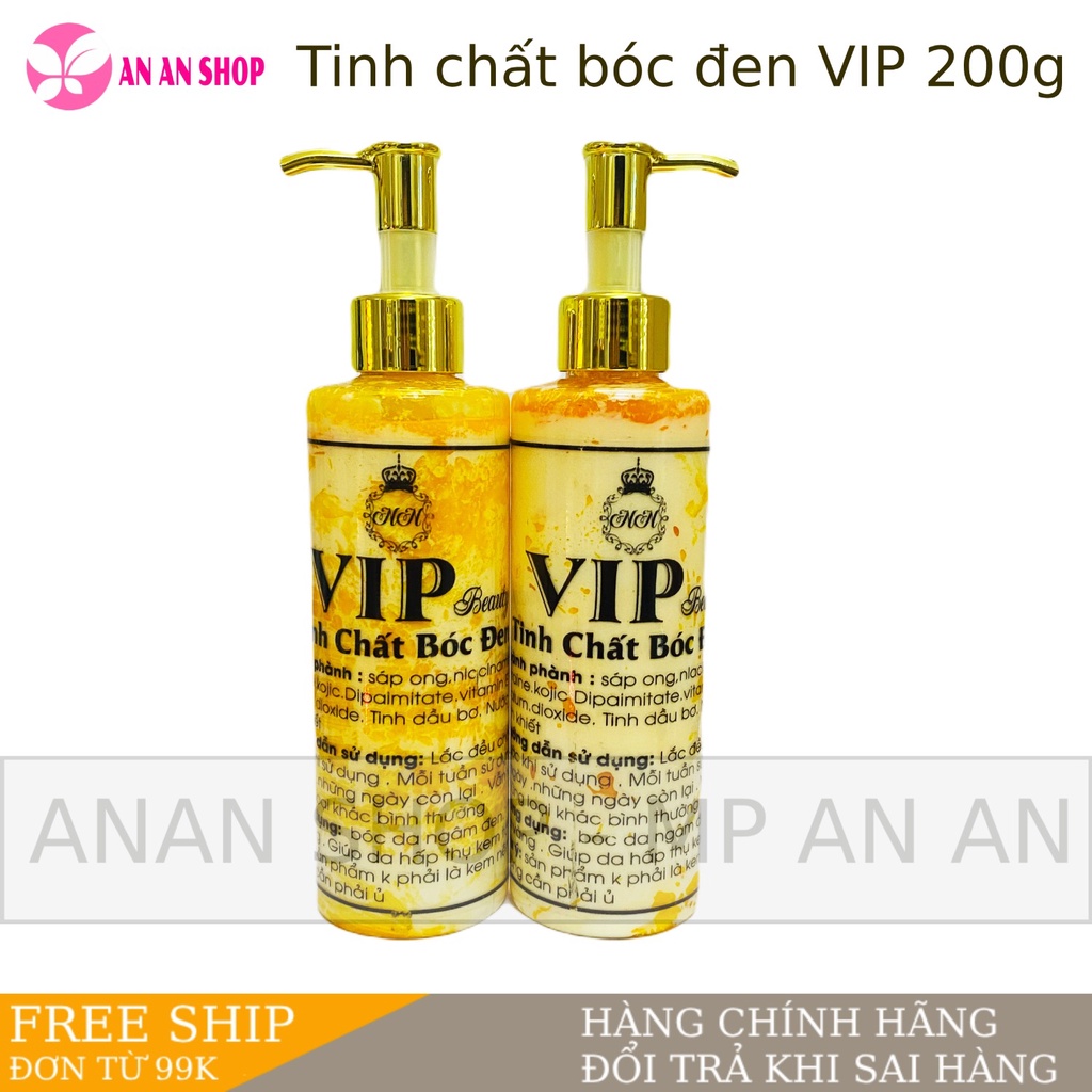 Tinh chất bóc đen Vip, chuyên dùng cho da đen ngăm chai lì sạm xỉn màu - Hàng xịn chính hãng