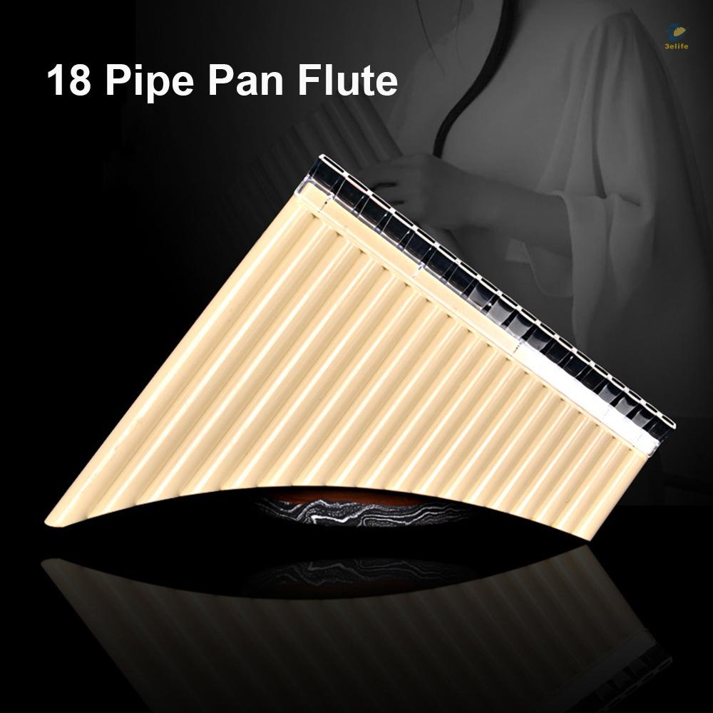 3elife 18 pipe pan flute panpipes c key pan pipes with mouthpiece cho học sinh mới bắt đầu