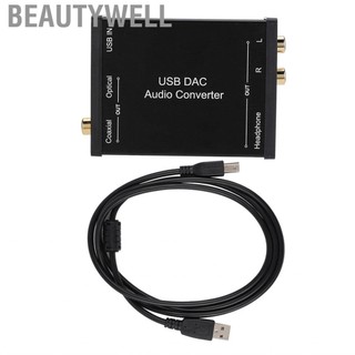 Beautywell Bộ chuyển đổi DAC kỹ thuật số sang analog Bộ chuyển đổi USB Thẻ quang đồng trục L/R CHP
