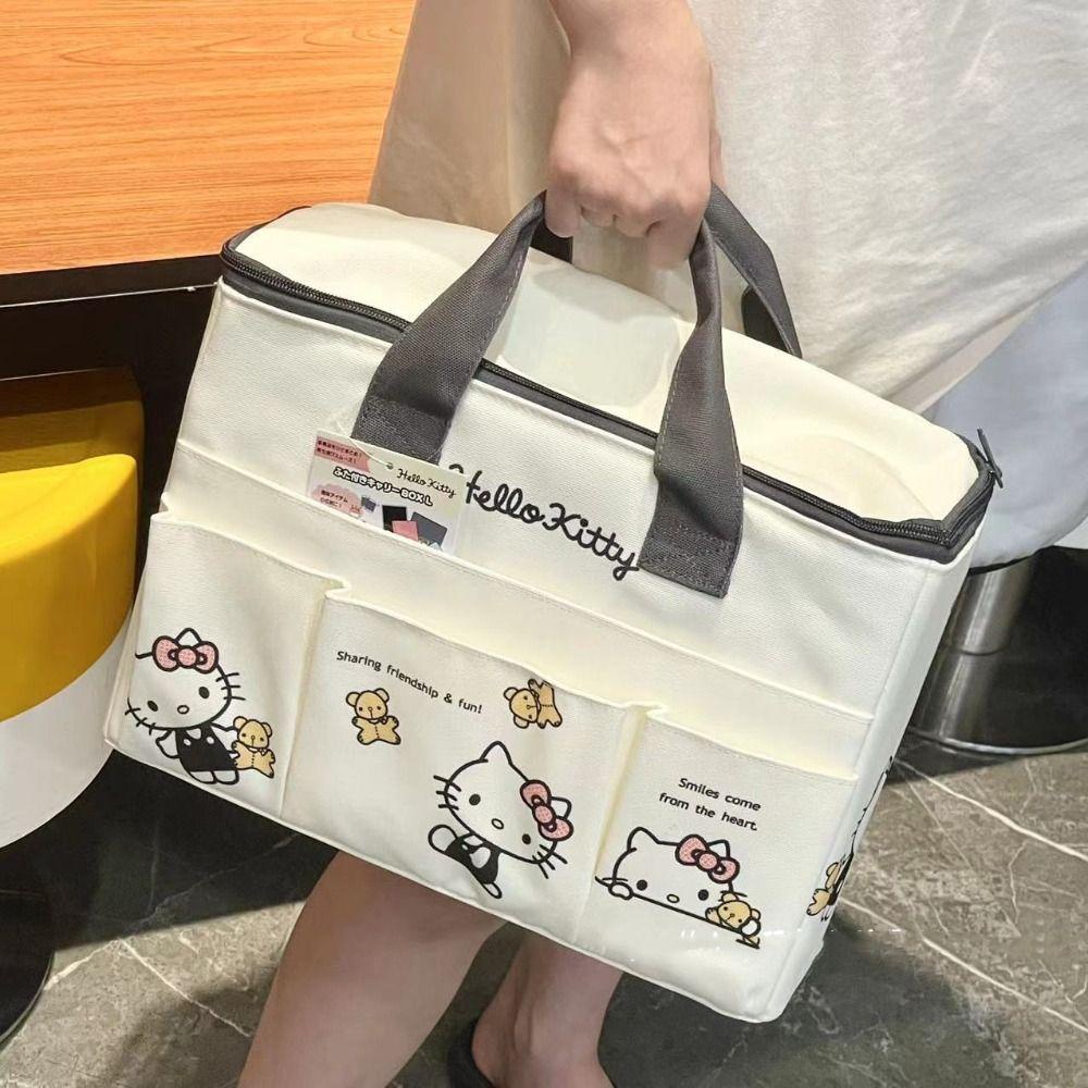 Shanhai kuromi Túi Xách canvas Sức Chứa Lớn Họa Tiết Hoạt Hình melody Nhật Bản Nhiều Túi Cho Mẹ Bỉm Sữa