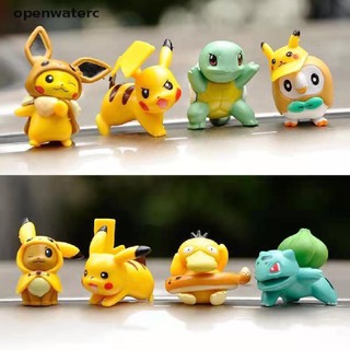 Set 8 mô hình đồ chơi nhân vật pokemon dễ thương