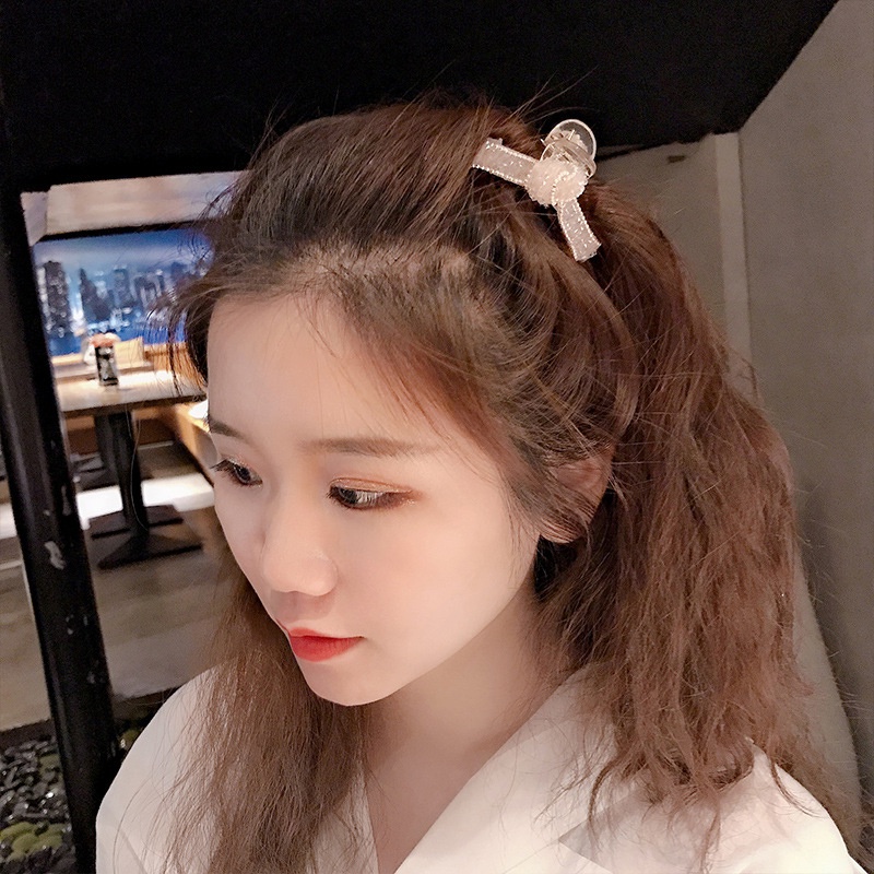 Kẹp Tóc Càng Cua Đính Đá Và Ngọc Trai Nhân Tạo Thời Trang