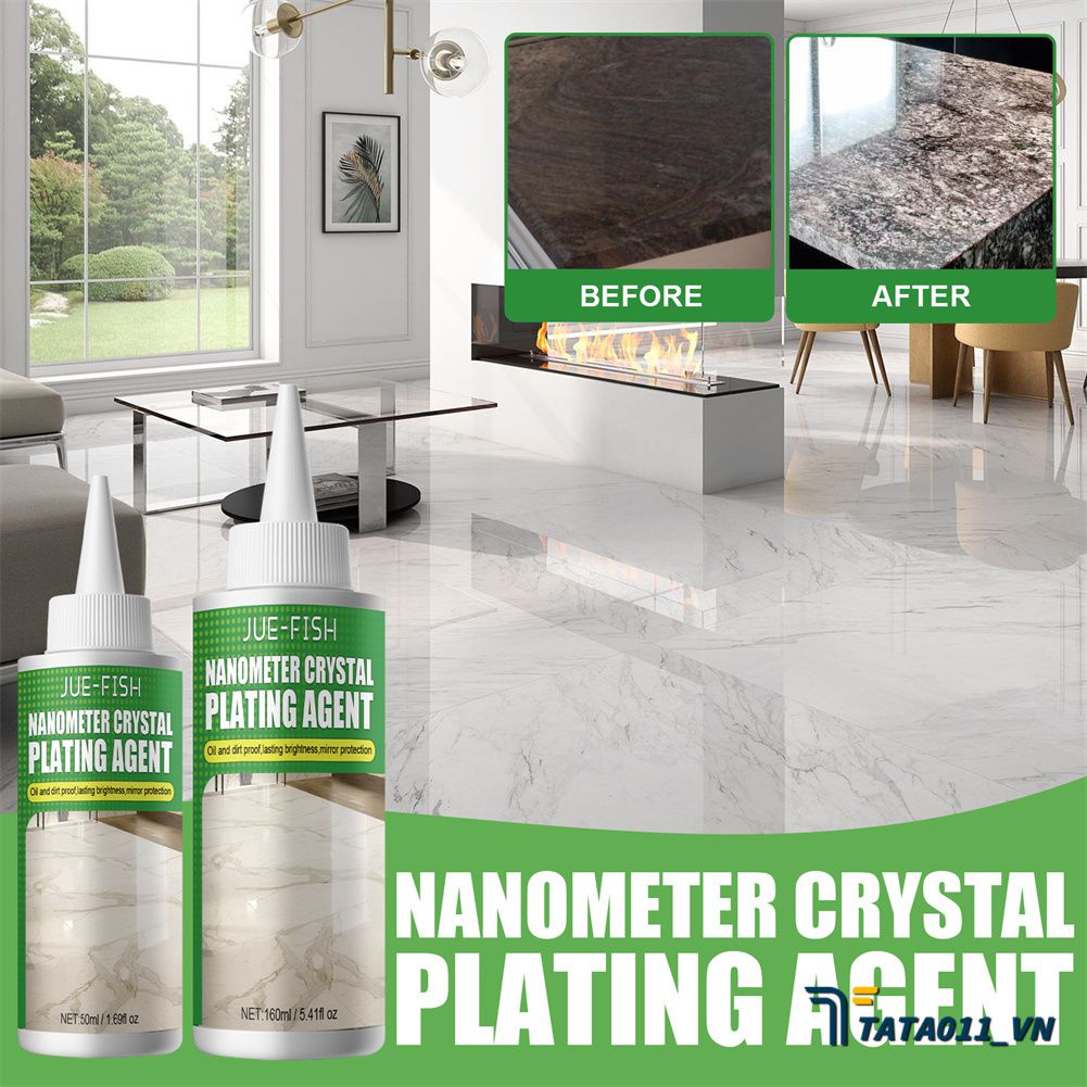 Chất Mạ Đá Dung Dịch Tinh Thể Nano Đánh Bóng Đá Cẩm Thạch Giảm Làm Sáng Sửa Chữa Vết Xước Gạch Men VN1