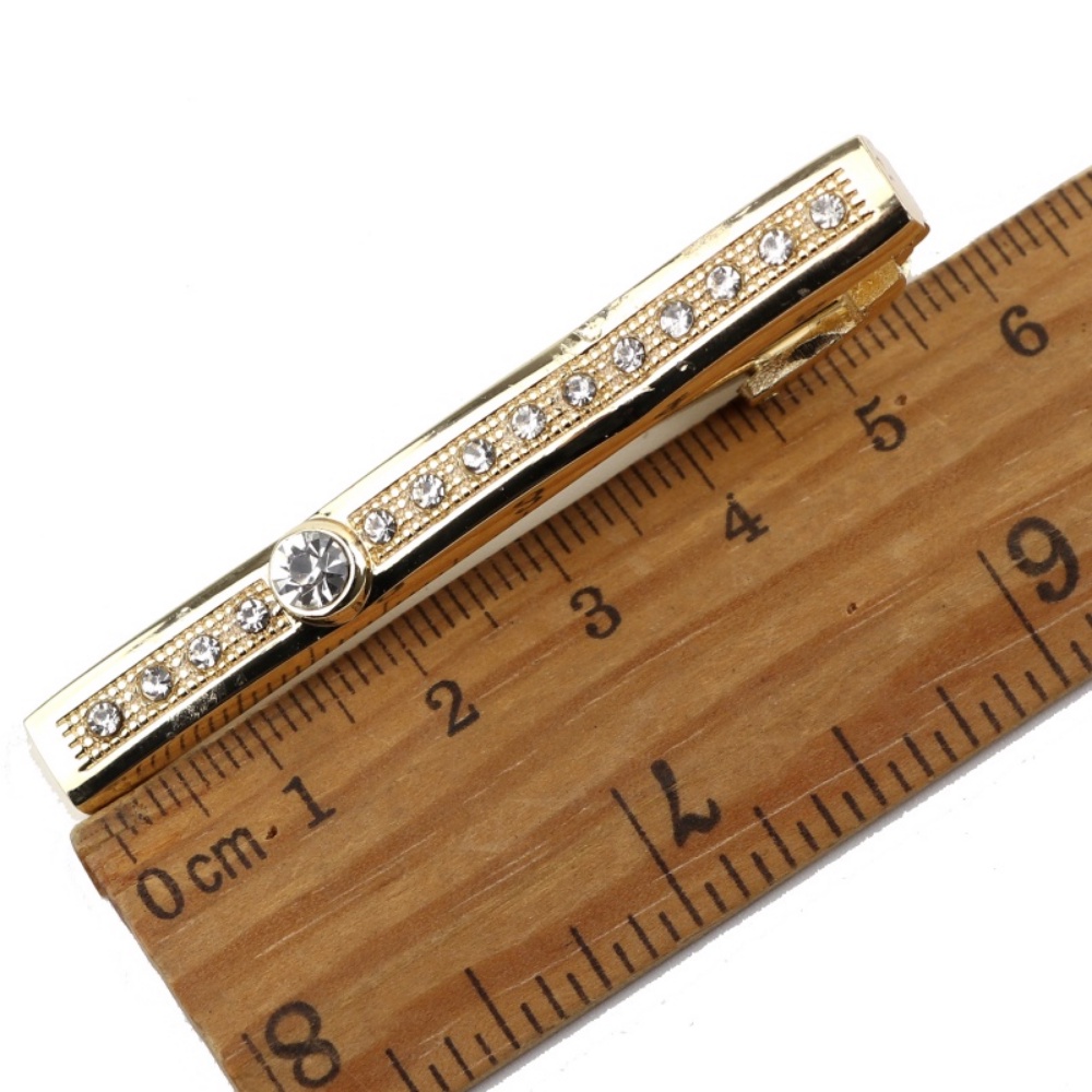 Kẹp Cà Vạt Bằng Thép Không Gỉ Mạ Crôm Thời Trang Cho Nam