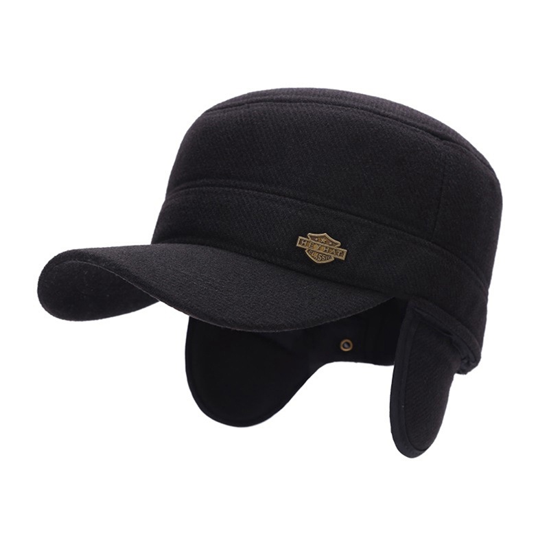 Mũ Lưỡi Trai Có Miếng Che Tai Chống Gió Giữ Ấm Mùa Đông Thời Trang Mới Cho Nam