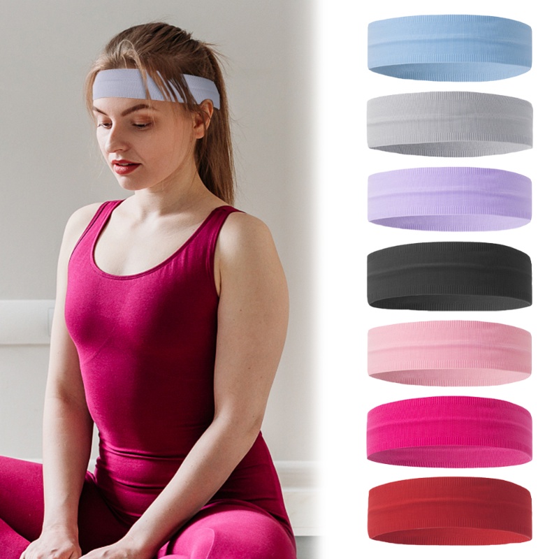 Băng Đô Thể Thao Chống Trượt Màu Sắc Đơn Giản