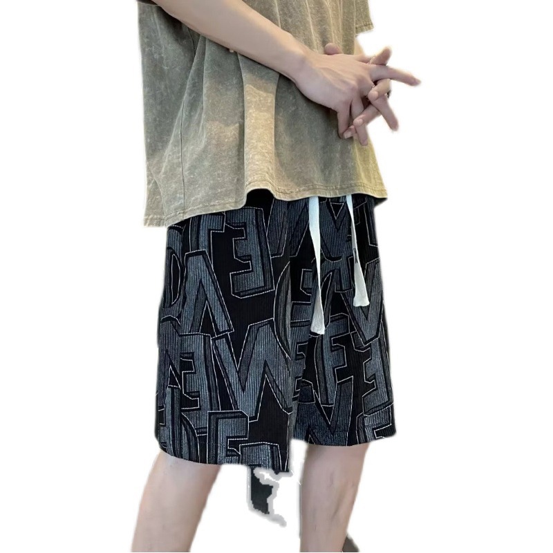 Quần Short Nam Lưng Thun Thời Trang Đường Phố Mỹ