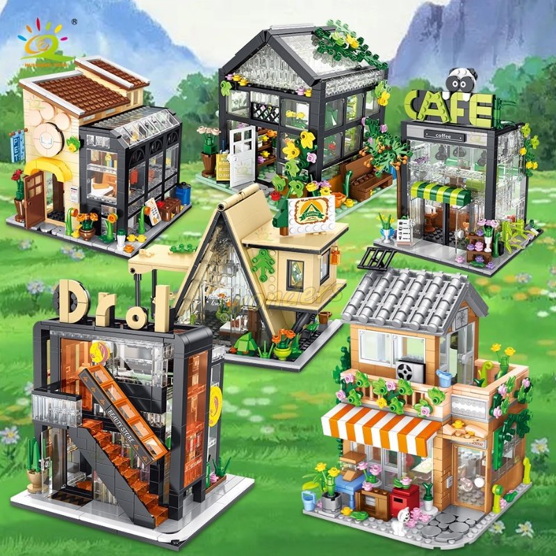 Bộ Đồ Chơi Lắp Ráp Quán Cà Phê Sáng Tạo Cho Bé