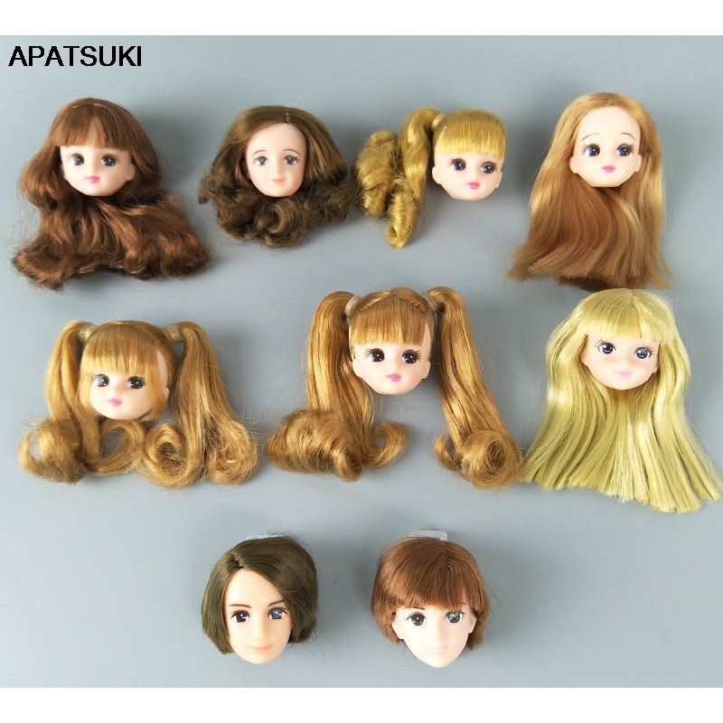 Đầu búp bê tự làm bằng nhựa mềm chất lượng cao cho đầu búp bê licca cho jenny 1/6 bjd girl doll's diy 1: 6 búp bê phụ kiện đồ chơi trẻ em