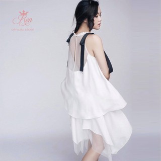 Ren by tee - chân váy vuông lai lưới