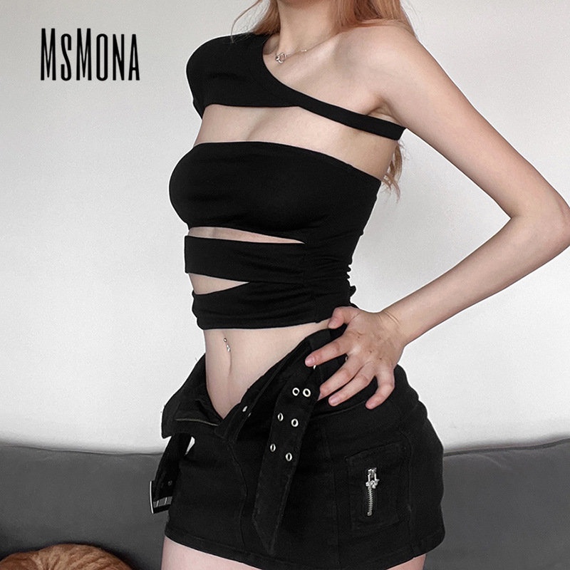 Áo Thun Dáng Ôm Màu Trơn Thời Trang 2023 Cho Nữ