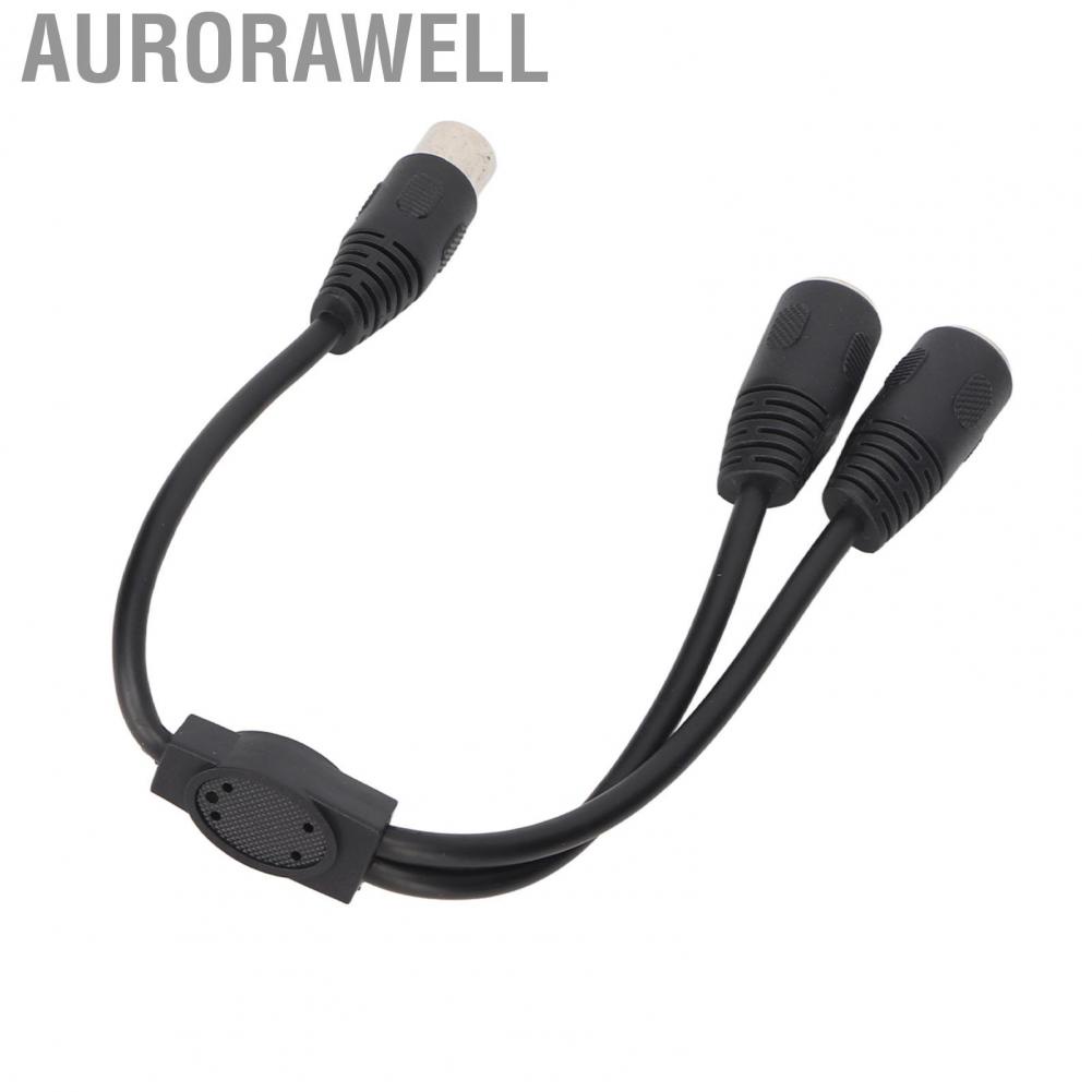 Aurorawell DIN 7 Pin Male To 2 DIN 7 Pin Female Y Cable 7 Pin Din Splitter Cable Pure Copper Core High Accuracy 0.98ft PVC for AV Equipment