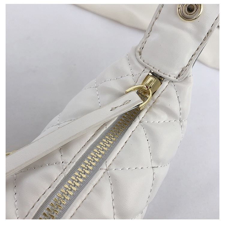 Túi Xách Đeo Chéo Một Dây Xích Màu Trắng / Đen Thời Trang Mùa Hè Hàn Quốc 2023 Cho Nữ