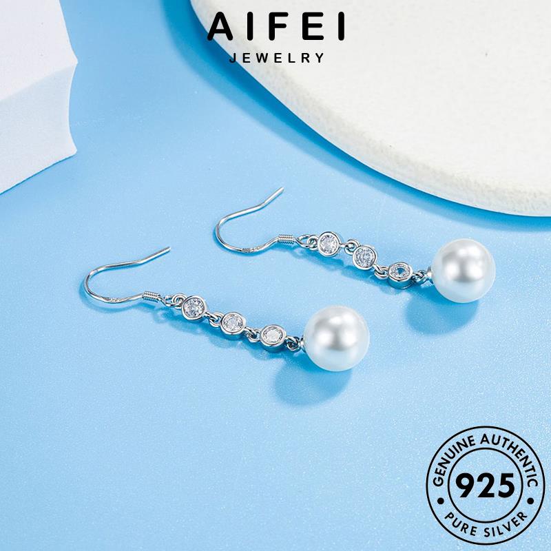 AIFEI JEWELRY khí hàn bông kiện trang vành bản 925 trai nguyên ngọc bạc xỏ thật quốc tua khuyên thời tai nữ phụ Thời tròn tua sức E704