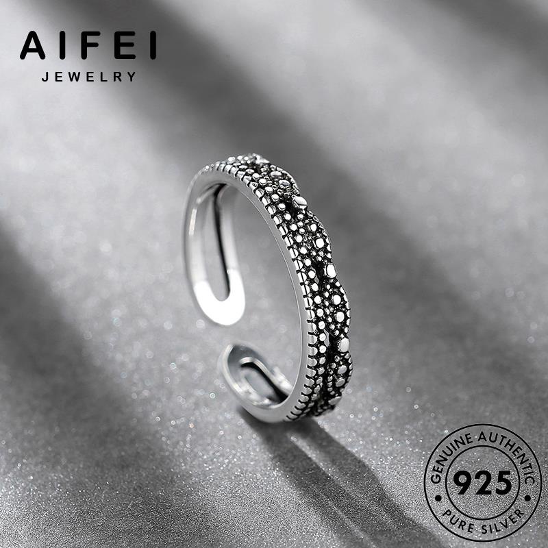 AIFEI JEWELRY nguyên bản bạc nhẫn điển 925 kiện phụ hàn thời quốc nữ trang thật sức cổ R208