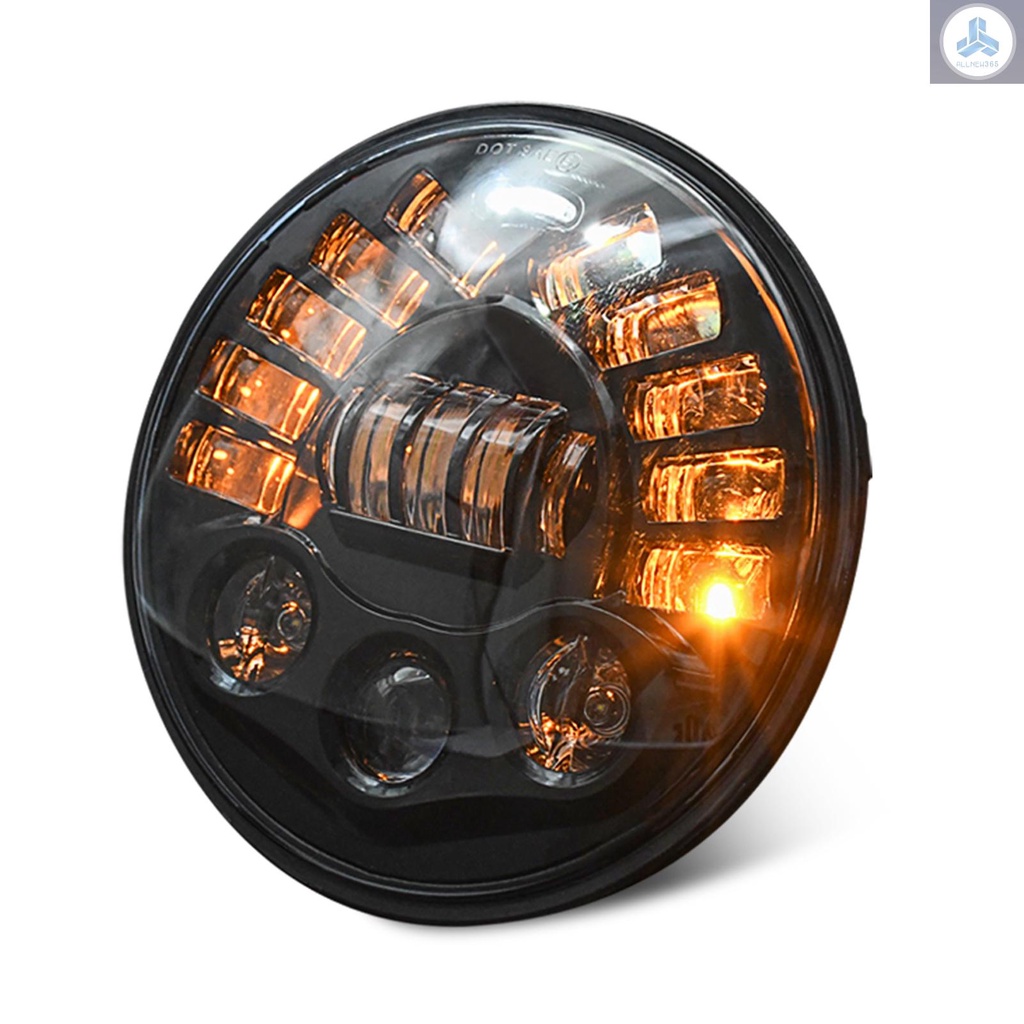 7'' Inch 85W LED Headlights Replacement for Jeep Wrangler JK TJ LJ 1997-2018, w/ DRL, High/Low Beam,and Amber Turn Signal Halo Lights 1pc