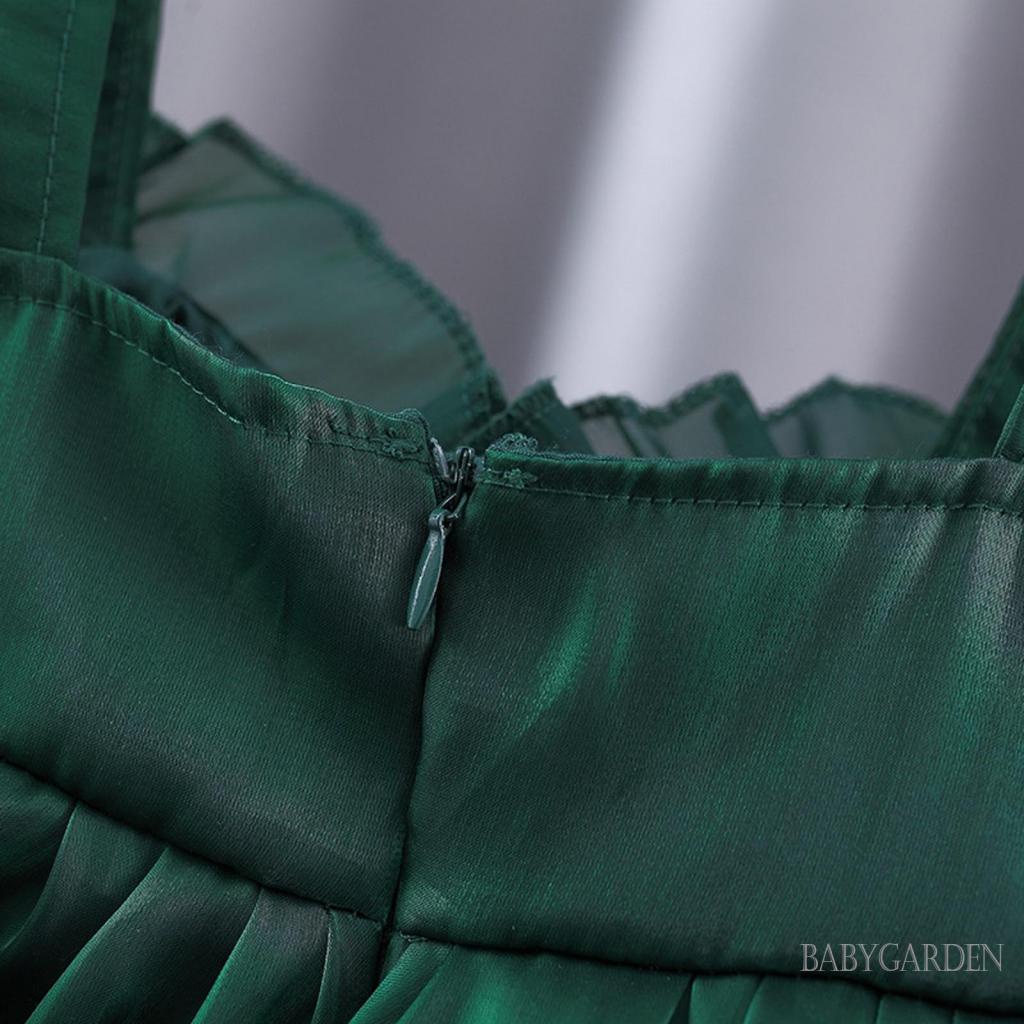 Đầm Chữ A Lưng Cao Không Tay Cổ Chữ V Dành Cho Bé Gái 6 Tháng-3 Tuổi