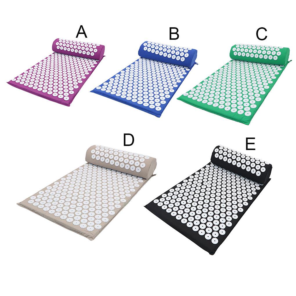 Bộ Thảm Tập Yoga Bấm Huyệt Kèm Gối Kim Tiện Dụng