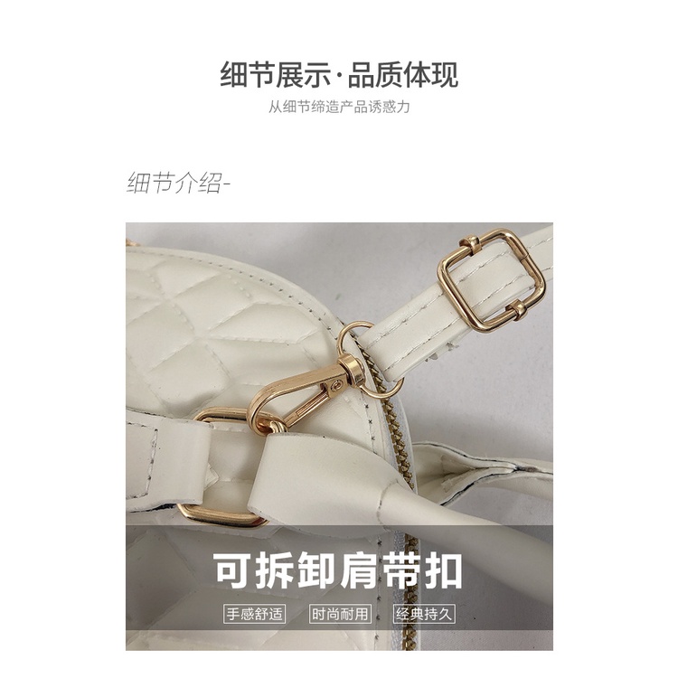 Ba Lô Đeo Vai Một Bên Vai Màu Trơn Đính Kim Cương Tươi Mới Thời Trang Mùa Xuân 2023 Dành Cho Bạn Nữ