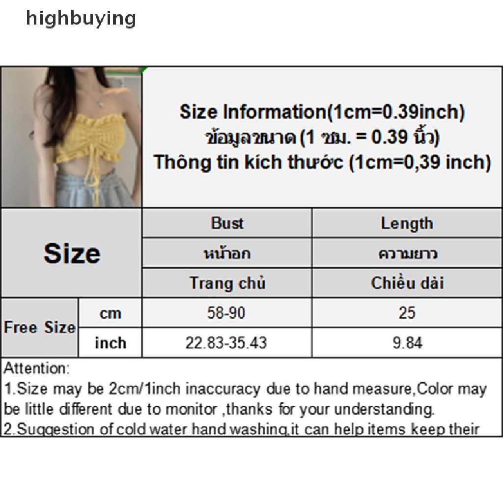 Áo Lửng Không Dây Co Giãn Quyến Rũ Cho Nữ