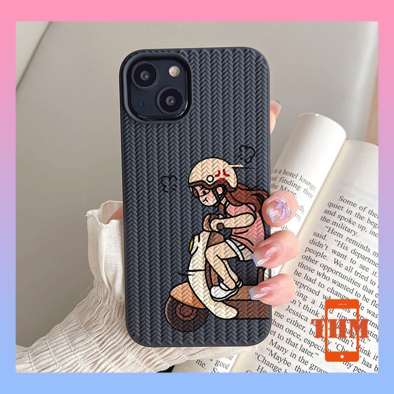 Ốp lưng iphone Dễ thương chạy như bay, nam nữ dệt kim, di động, cặp đôi, phim hoạt hình, vỏ mềm silicon Cho Iphone 6 / 6S / 6splus / se / 7 / 7plus / 8 / 8plus / X / xs / xsmax / 11 / 12 / 13 / 14 / Plus / Pro / Pro Max-609