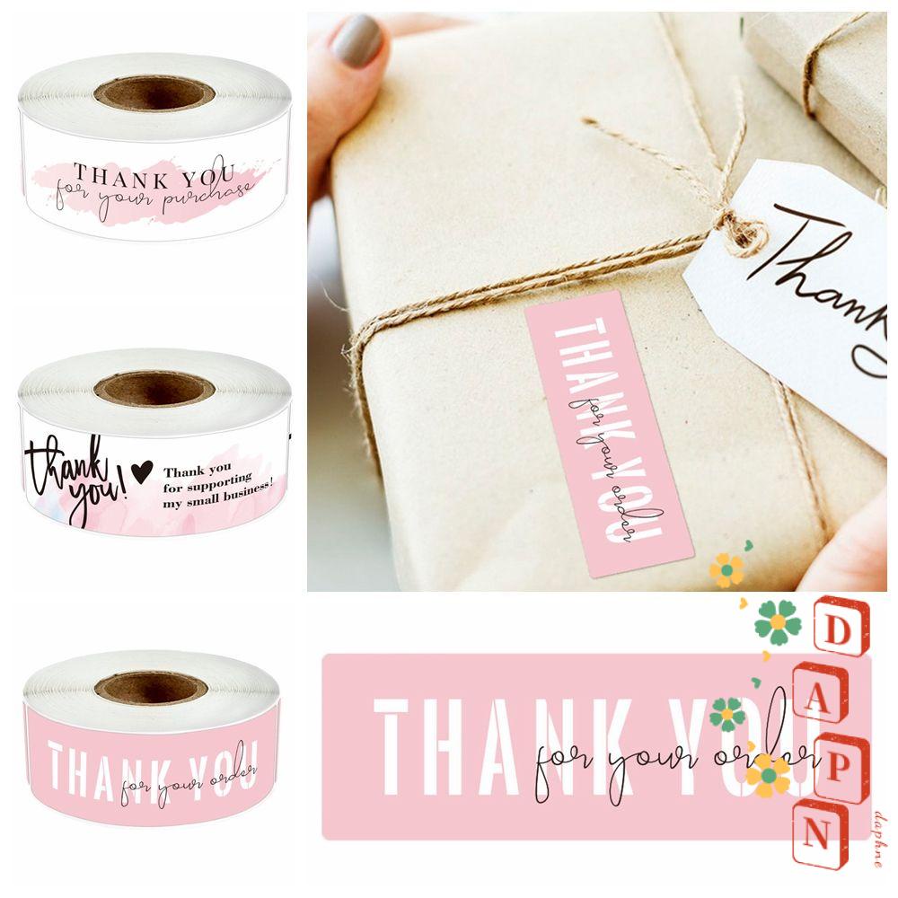 Cuộn 120 Miếng Dán 1 * 3inch In Chữ Thank You