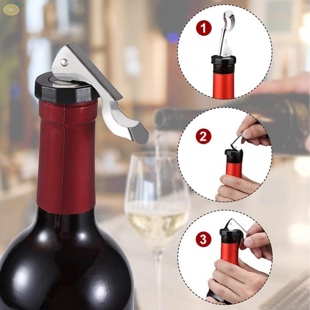 【VARSTR】Bottle Stoppers Bottle Stopper Silicone Material Stainless Steel Material