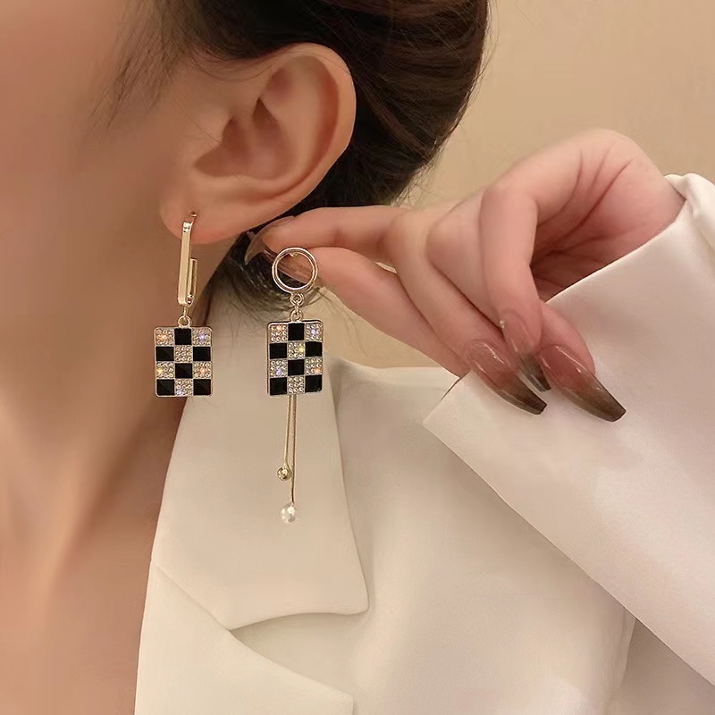 Bông Tai Dáng Dài Đính Đá Sáng Tạo Thời Trang Cho Nữ