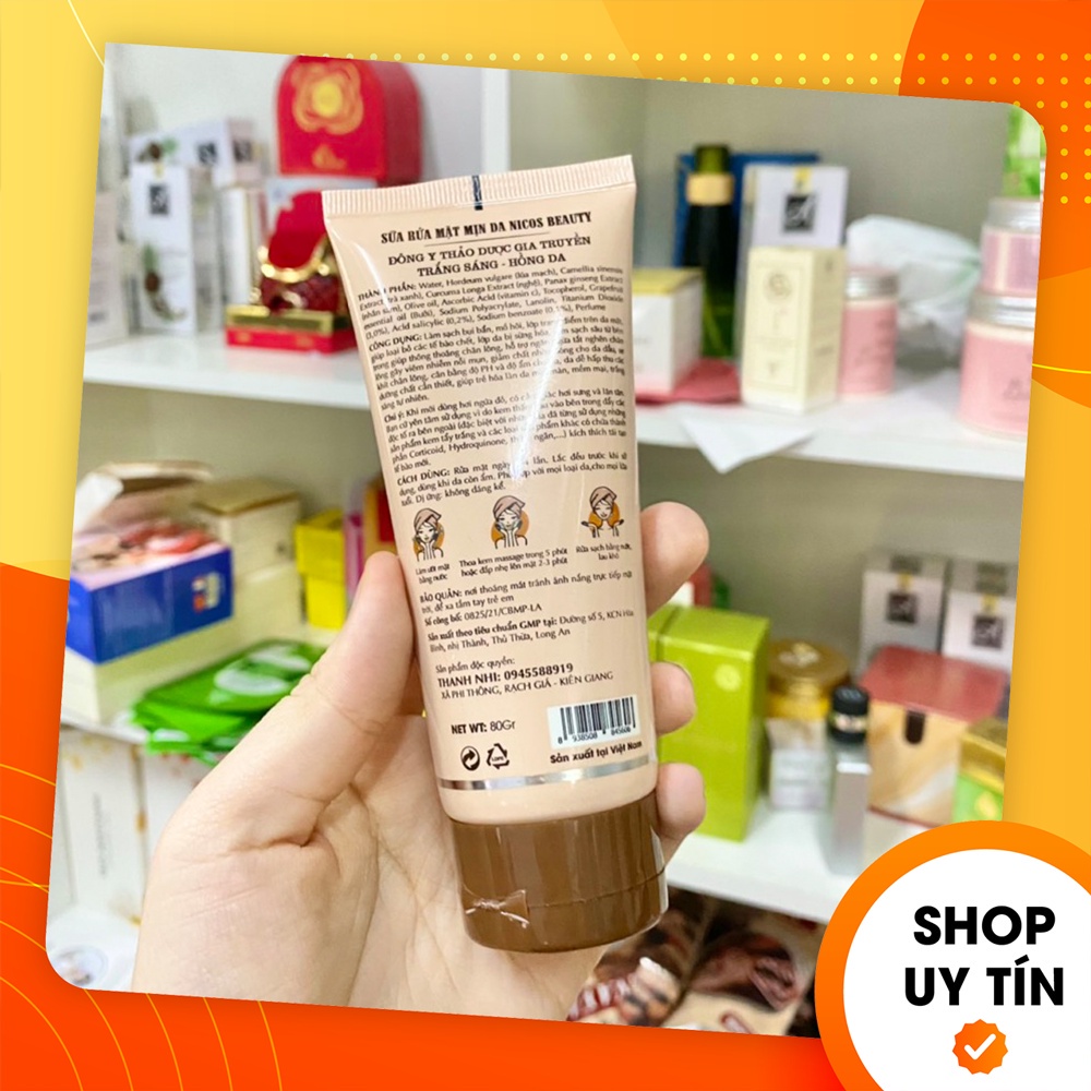 Sữa Rửa Mặt Đông Y Nicos - Mỹ Phẩm Nicos Beauty - 8938508845606