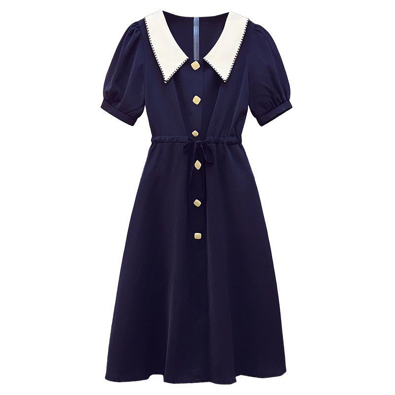 Đầm Tay Ngắn Thoải Mái Phong Cách Phương Tây Thời Trang Xuân Hè