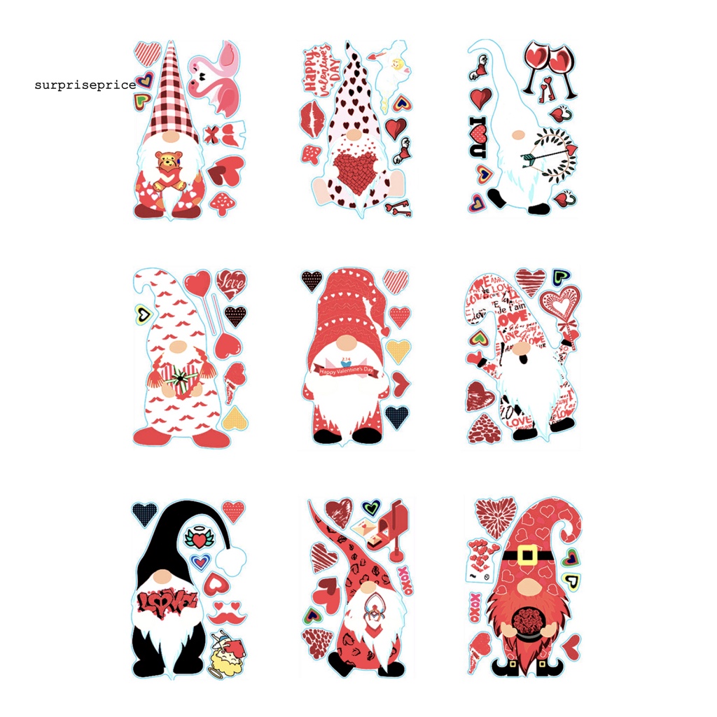 Set 9 Miếng Dán PVC DIY Có Thể Tháo Rời Cho Phục Sinh