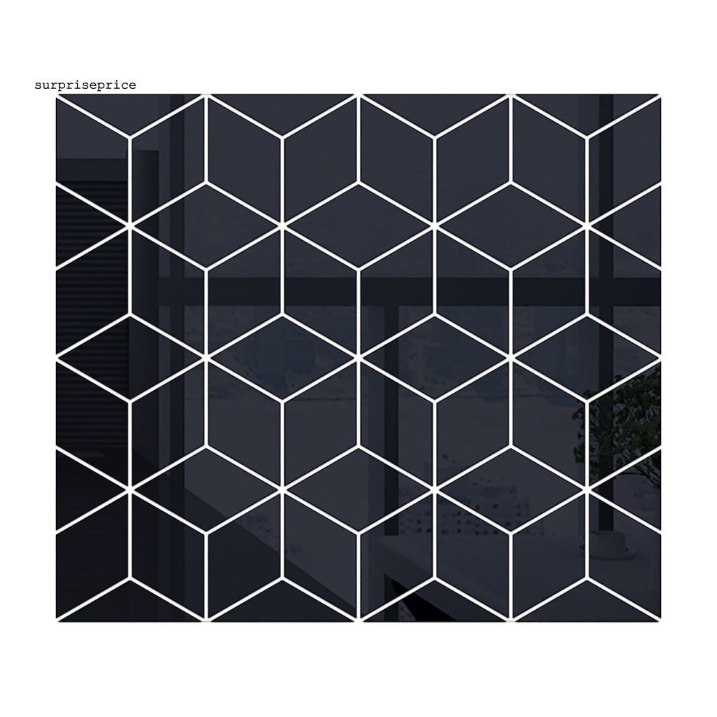 Đề Can 3D Tráng Gương Hình Khối Dùng Để Trang Trí Nhà DIY