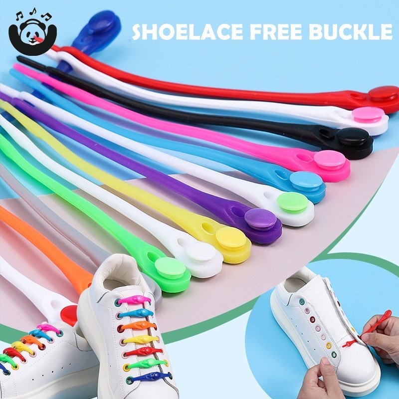 Bộ 12 Dây Giày Silicone Co Giãn Không Cần Buộc