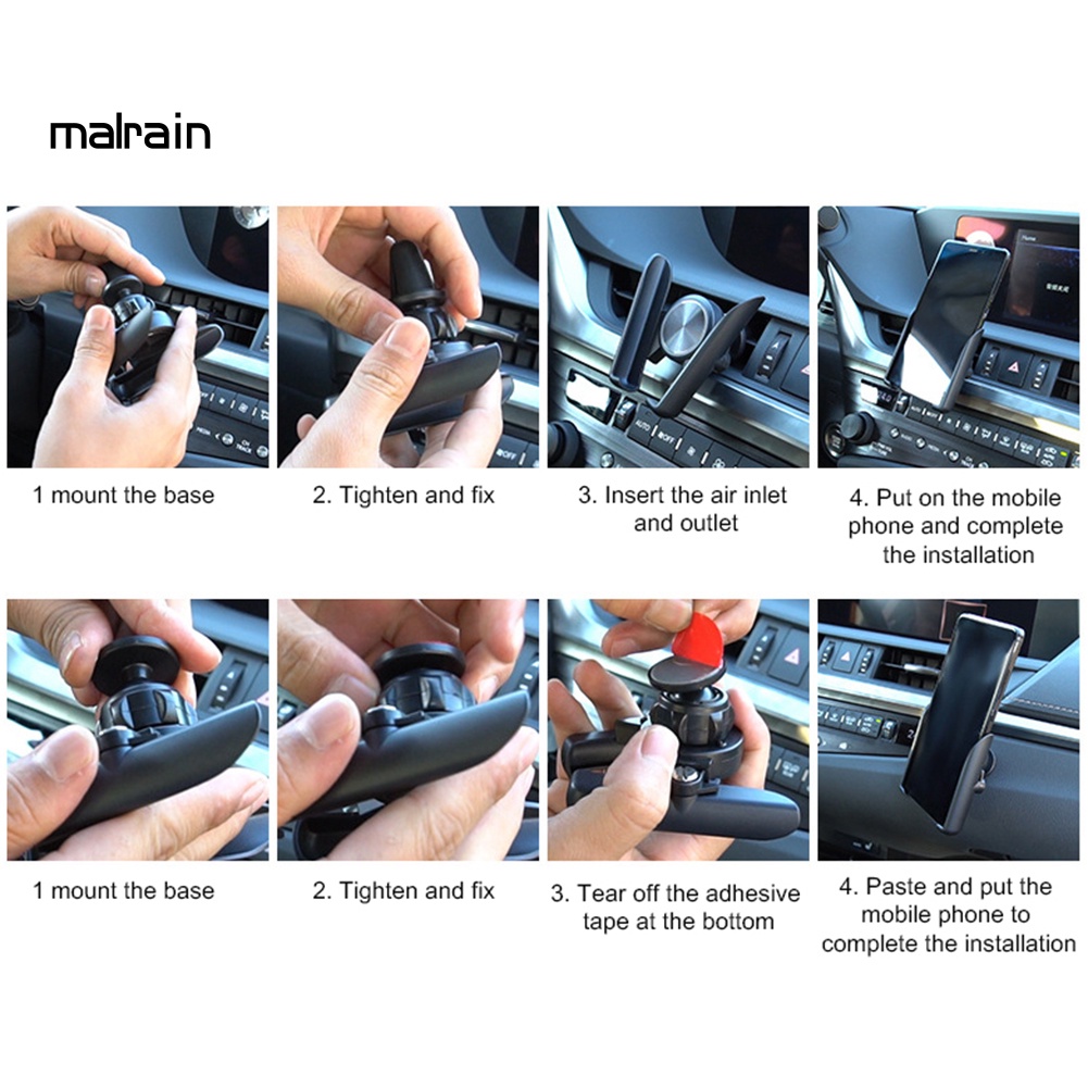 Giá Đỡ Điện Thoại Gắn Khe Điều Hòa Xe Hơi Tiện Dụng