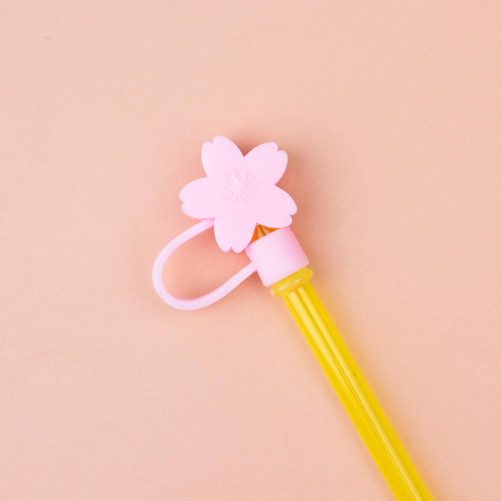 Nắp đậy ống hút silicon 3D hoạt hình dễ thương, straw topper nút đậy ống hút chống bụi nhiều màu