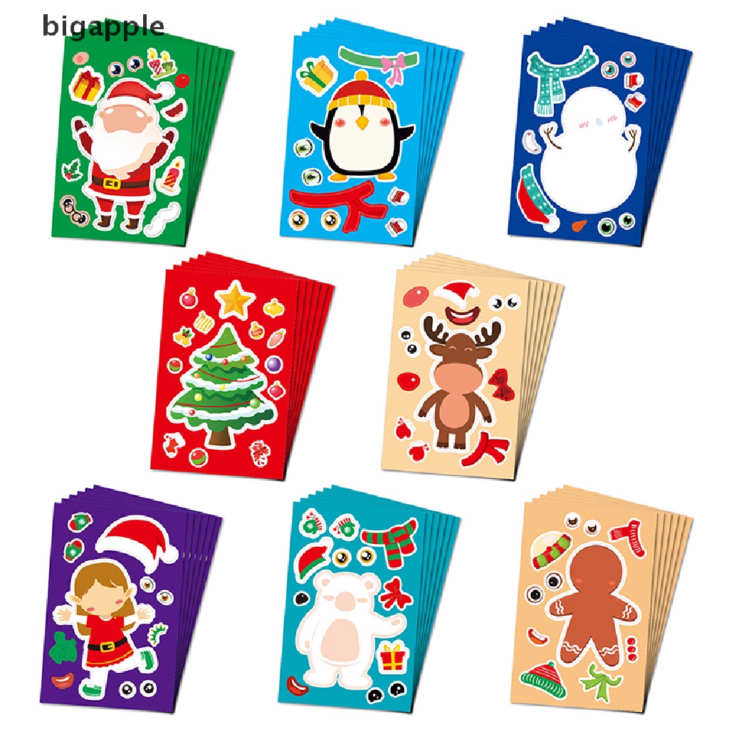 Set 24 Miếng Dán Chủ Đề Giáng Sinh Ngộ Nghĩnh