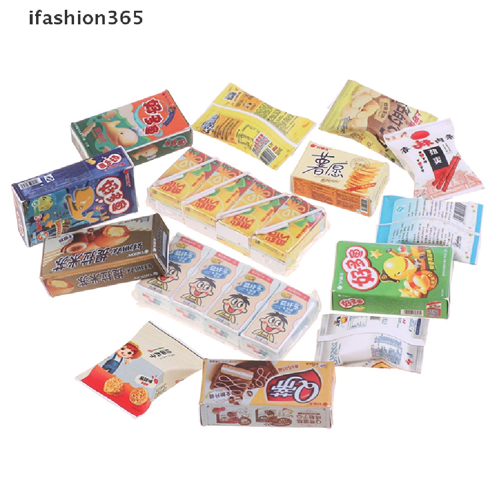 Mô Hình Hộp Bánh Mì / Thức Ăn / Nước Uống Trang Trí Nhà Búp Bê 1: 12