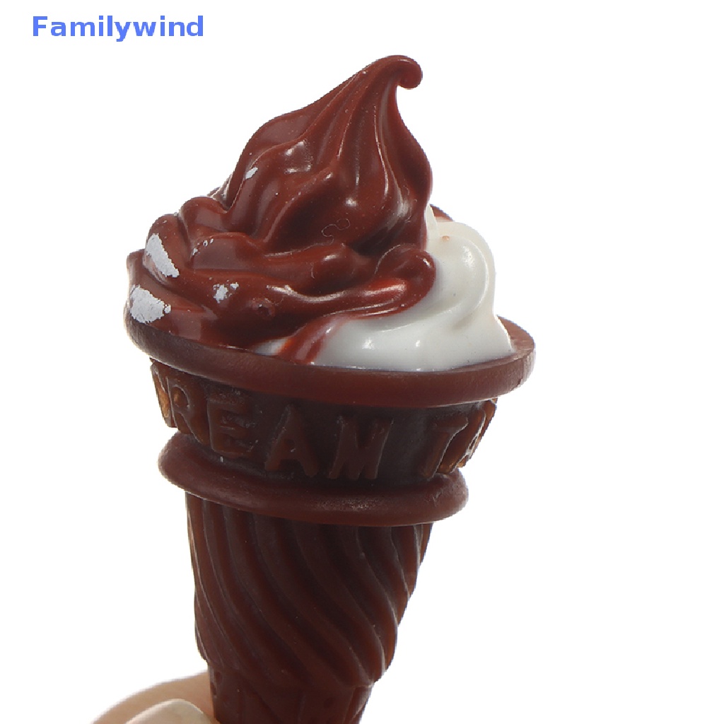 Set 2 Cây Kem Mini Trang Trí Nhà Búp Bê Tỉ Lệ 1: 12