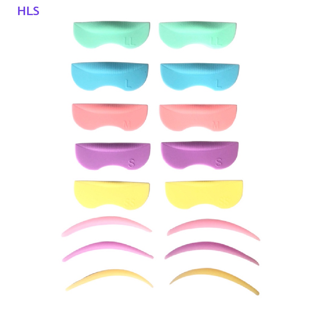 Set 8 Cặp Đệm Silicone Hỗ Trợ Uốn Cong Lông Mi Tiện Dụng